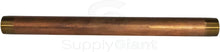 Load image into Gallery viewer, Everflow Supplies NPBR3412 12&quot; Long Brass Nipple Pipe Fitting with 3/4&quot; Nominal Diameter and NPT Ends
