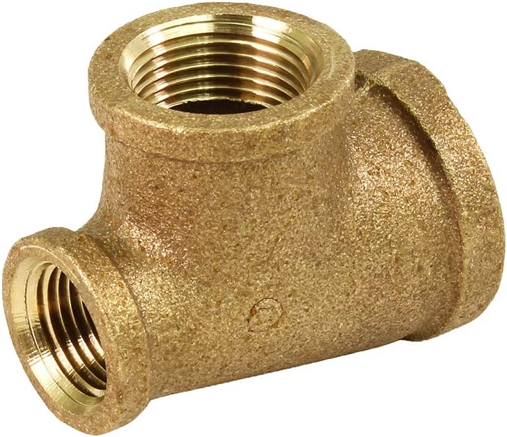 Supply Giant CSSU0344 1/2 in. x 3/4 in. Lead Free Reducing Tee Three Size with Female Threaded Connections Ends, Brass Construction, Higher Corrosion Resistance Economical & Easy to Install, 11