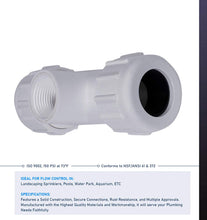 Load image into Gallery viewer, Midline Valve PVC Compression Tee Pipe Fitting with FIP Branch
