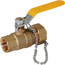 Load image into Gallery viewer, Midline Valve Brass Full Port Hose Ball Valve with Chain
