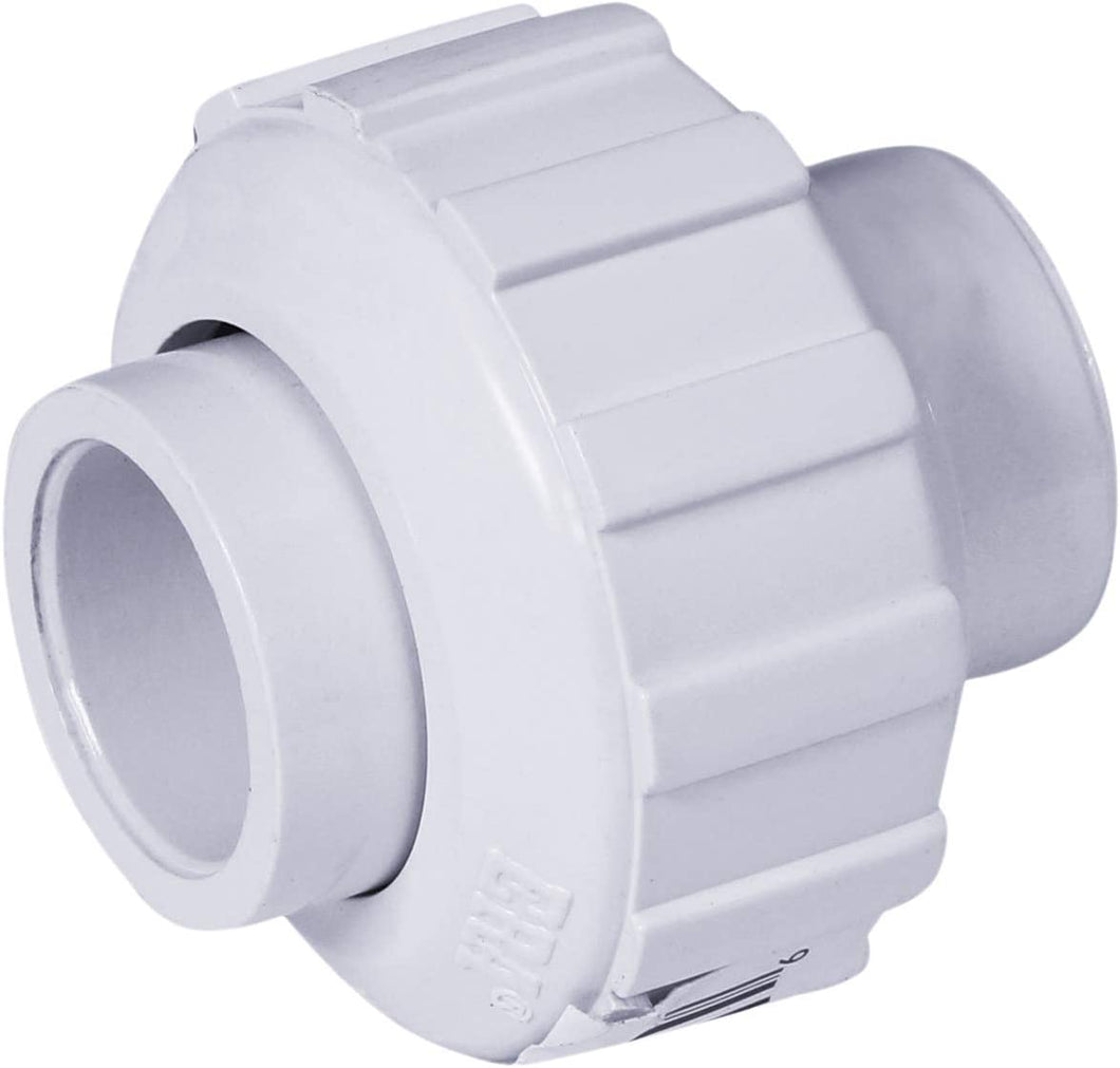 Midline Valve PVC Union Coupling Pipe Fitting 1/2'' Solvent Connections