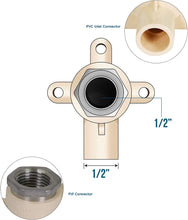 Load image into Gallery viewer, Supply Giant TTDQE034 Female x CPVC Drop Ear Elbow Transition Pipe Fitting; Durable Over Molded One-Piece Design; 1/2 in.; Lead Free Plastic , White

