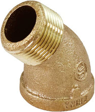 Load image into Gallery viewer, Supply Giant CSTG0114 1-1/4&#39;&#39;-Inch Brass Street Elbow 45 Degrees Lead Free, Male &amp; Female National Pipe Taper Threaded Fittings Brass Construction Higher Corrosion Resistance Economical &amp; Easy to Install, 9
