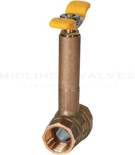 Load image into Gallery viewer, Midline Valve Premium Brass Ball Valve, Long Bonnet with T-Handle
