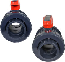 Load image into Gallery viewer, Midline Valve Heavy Duty PVC True Union Ball Valve Pink Handle
