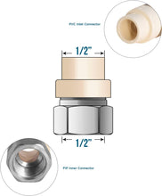 Load image into Gallery viewer, Supply Giant TTDQG034 Female x CPVC Adapter Transition Pipe Fitting; Durable Over Molded One-Piece Design; 1/2 in.; Lead Free Stainless Steel
