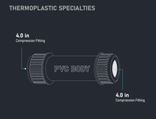Load image into Gallery viewer, Midline Valve PVC Compression Coupling Pipe Fitting
