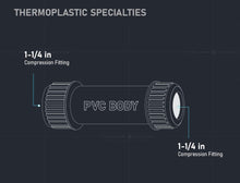 Load image into Gallery viewer, Midline Valve PVC Compression Coupling Pipe Fitting
