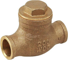 Load image into Gallery viewer, Midline Valve 432D434 Swing Check Valve, Backflow Prevention, Lead Free 2-1/2 in. Sweat Connections, Cast Brass
