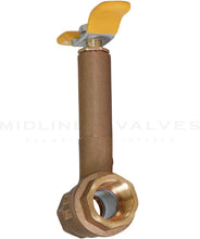 Load image into Gallery viewer, Midline Valve Premium Brass Ball Valve, Long Bonnet with T-Handle
