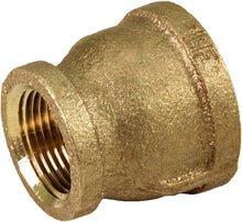 Load image into Gallery viewer, Supply Giant CSSD1121 1-1/2 in. x 3/4 in. Lead Free Reducing Coupling with Female National Pipe Taper Threaded Ends Brass Construction Higher Corrosion Resistance, Economical &amp; Easy to Install, 17
