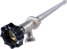 Load image into Gallery viewer, Sillcock Pipe Chrome Plated Brass Body Frost Free 4 inch Long with 1/2 inch PEX Connection and 3/4 inch Hose Bib Lead Free
