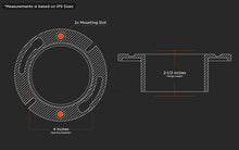 Load image into Gallery viewer, Raven DGDY6434 Extra Heavy Cast Iron Closet Flange, 4&quot; x 2-1/2&quot;, 2-1/2”, Black
