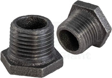 Load image into Gallery viewer, Everflow Supplies Black Malleable Iron Bushing Fitting with Hexagonal Head
