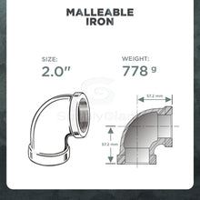 Load image into Gallery viewer, Supply Giant HNOM0200 Galvanized Malleable, 2 inch
