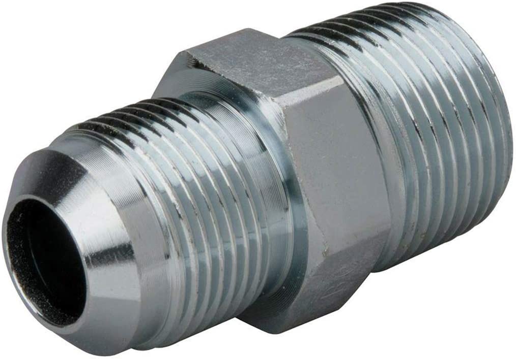 SUPPLY GIANT GUHG-7IN56 Gas Connector Adpater Fitting with 5/8'' Inch Outer Diameter Flare Thread x 3/4'' MIP (TAPPED 1/2''), Uncoated Stainless Steel, for Range & Furnace Gas Connectors