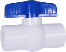 Load image into Gallery viewer, Midline Valve PVC Ball Valve Blue T-Handle for Potable Water
