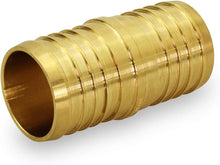 Load image into Gallery viewer, Supply Giant FQDQ0100-10 X PEX Straight Coupling Barb Pipe Fitting 1&quot; (Pack of 10), 1 Inch, Brass (10 Pack)
