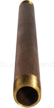 Load image into Gallery viewer, Everflow Supplies NPBR3412 12&quot; Long Brass Nipple Pipe Fitting with 3/4&quot; Nominal Diameter and NPT Ends

