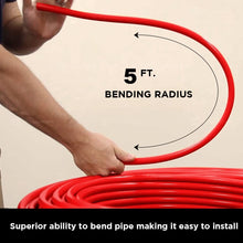 Load image into Gallery viewer, Supply Giant QGS-S34500 PEX Tubing, Oxygen Barrier for Hydronic Radiant Floor Heating Systems 3/4 in. x 500 Feet, RED, 3/4 Inch
