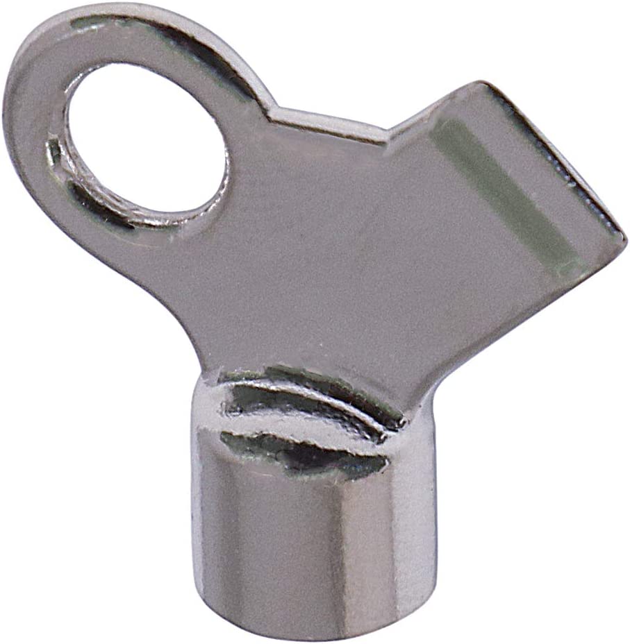 Midline Valve 6I623 Key for Coin Air Valve Radiator Steam Vent; 1/8 in. Chrome Plated Steel