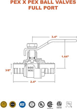 Load image into Gallery viewer, MIDLINE VALVE Ball Valve Water Shut Off
