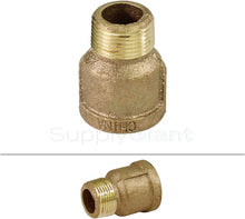 Load image into Gallery viewer, Supply Giant CSFQ0034 3/4&#39;&#39;-Inch Male National Pipe Taper Brass Extension 125 LB Applications Piece, Lead Free, Brass Construction, Higher Corrosion Resistance, Economical and Easy to Install
