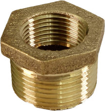 Load image into Gallery viewer, Supply Giant CSCV2004 Male X 1-1/2 Inch Female NPT Lead Free Bushing, Fitting with Hexagonal Head Brass Construction Higher Corrosion Resistance Economical &amp; Easy to Install
