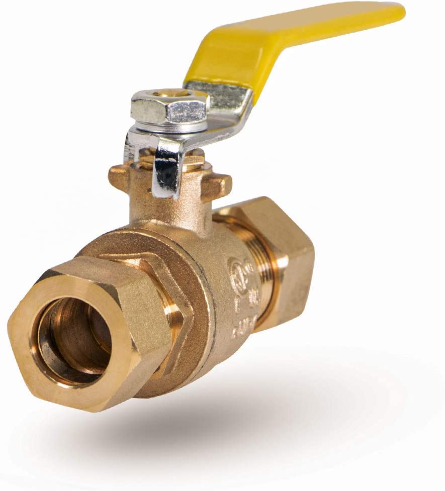 Midline Valve 822M234 Full Port Ball Valve Compression Connections Forged Brass