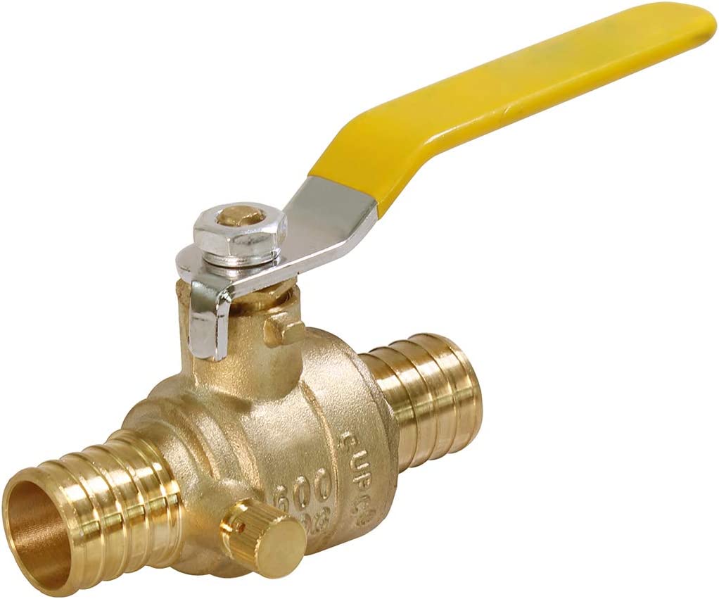 MIDLINE Valve 607Q056 Full Port PEX Barb Ball Valve Water