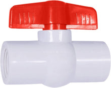 Load image into Gallery viewer, Midline Valve PVC Ball Valve Red T-Handle Water Shut-Off
