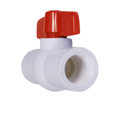 Load image into Gallery viewer, Midline Valve PVC Ball Valve Red T-Handle Water Shut-Off
