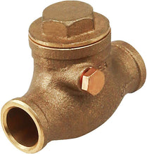 Load image into Gallery viewer, Midline Valve 432D234 Swing Check Valve, Backflow Prevention, Lead Free 1/2 in. Sweat Connections, Cast Brass
