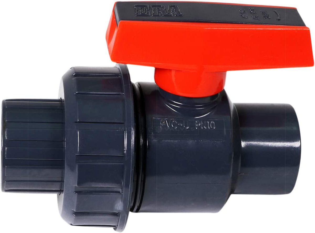 Midline Valve Heavy Duty PVC Single Union Ball Valve Pink Handle – Pro ...