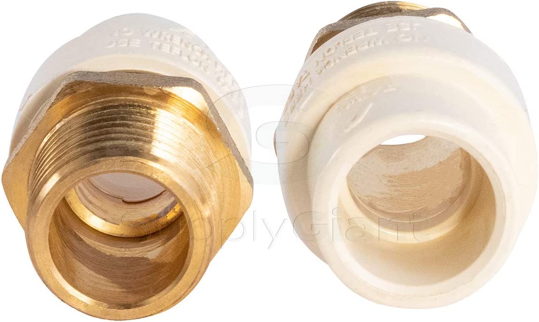 Supply Giant CSDQN056 Male x PVC Adapter Transition Pipe Fitting Durab ...
