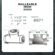 Load image into Gallery viewer, Everflow Supplies Bull Head Galvanized Malleable
