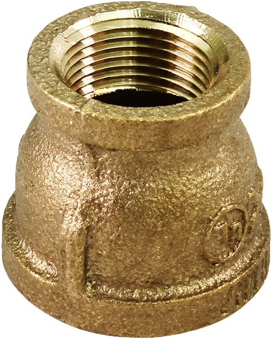Supply Giant CSSD0340 3/4'' x 1/4'''' Lead Free Reducing Coupling with Female National Pipe Taper Threaded Ends, Brass Construction, Higher Corrosion Resistance, Economical & Easy to Install, 20