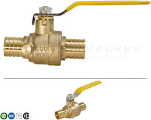 Load image into Gallery viewer, MIDLINE Valve 607Q056 Full Port PEX Barb Ball Valve Water
