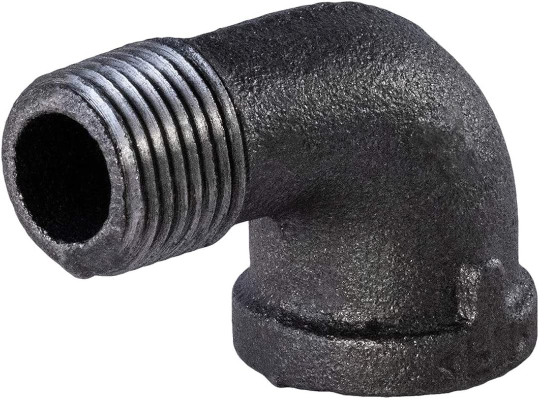 Supply Giant CNTO0114 1-1/4 in. 90 Degree Street Malleable Iron Fitting for High Pressures with Black Finish