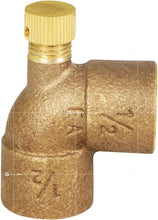 Load image into Gallery viewer, Supply Giant DDEM0120 1/2&quot; Cast Lead Free Brass 90 Degree Elbow with Sweat Connects and Drain Caps, 27
