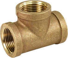 Load image into Gallery viewer, Supply Giant CSUF0012 Brass Tee Pipe Fitting 1/2 in. FIP Lead Free, 12
