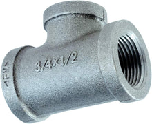 Load image into Gallery viewer, Everflow Supplies Galvanized Malleable Reducing Tee with Female Threaded Fitting
