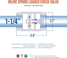 Load image into Gallery viewer, Midline Valve 372D234 Inline Spring Loaded Check Valve
