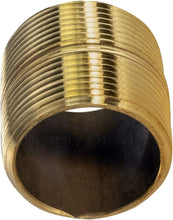 Load image into Gallery viewer, Everflow Supplies NPBR1000 Close Brass Nipple Pipe Fitting with 1&quot; Nominal Diameter and NPT Ends

