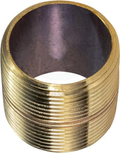 Load image into Gallery viewer, Everflow Supplies NPBR1000 Close Brass Nipple Pipe Fitting with 1&quot; Nominal Diameter and NPT Ends
