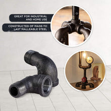 Load image into Gallery viewer, Supply Giant CNTO0014 1/4 in. 90 Degree Street Malleable Iron Fitting for High Pressures with Black Finish
