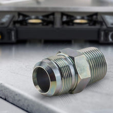 Load image into Gallery viewer, Flextron FTGF-01M34 1&quot; Outer Diameter Flare Thread to 3/4&quot; Mip Gas Connector Adapter Fitting

