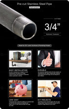 Load image into Gallery viewer, Supply Giant 3/4 Inch Galvanized Pipe
