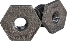 Load image into Gallery viewer, Everflow Supplies Black Malleable Iron Bushing Fitting with Hexagonal Head
