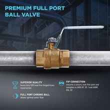 Load image into Gallery viewer, Midilne Valve Premium Full Port Ball Valve Brass
